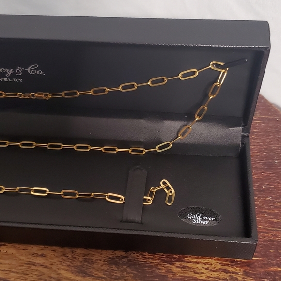 Macy's Jewelry Rh Macy Co Fine Jewelry Goldplated 2pc Paperclip